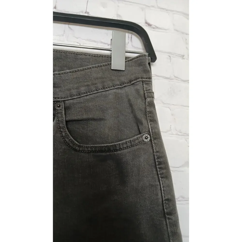 Levis 512 Jeans Mens 33x31 Black Denim Faded Slim Fit Tapered Leg Stretch Adult